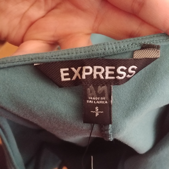 Express Blue Sleevless and Backless Dress - Picture 8 of 9